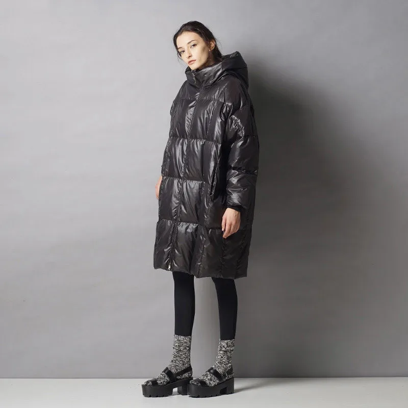 Plus Size XS-5XL Corduroy Thick Down Jacket 2019 New Winter Women Oversize Down Jacket and Coat Big Size Puffer Jacket W59