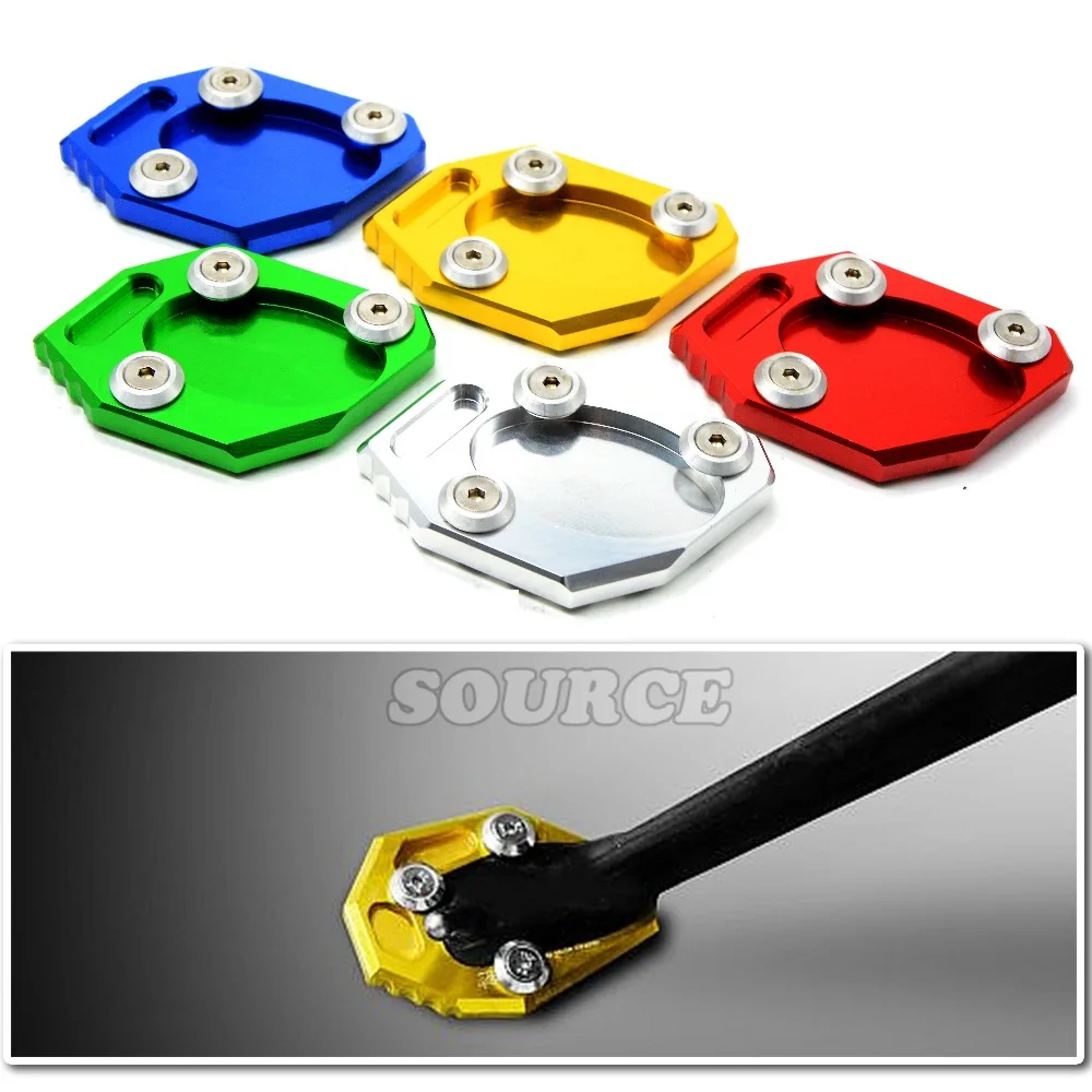 

CNC Aluminum Motorcycle Side Stand Pad Enlargement Plate Kickstand Extension For yamaha yzf-r3 YZFR3 YZF R3 2015 2016 r25 15 16