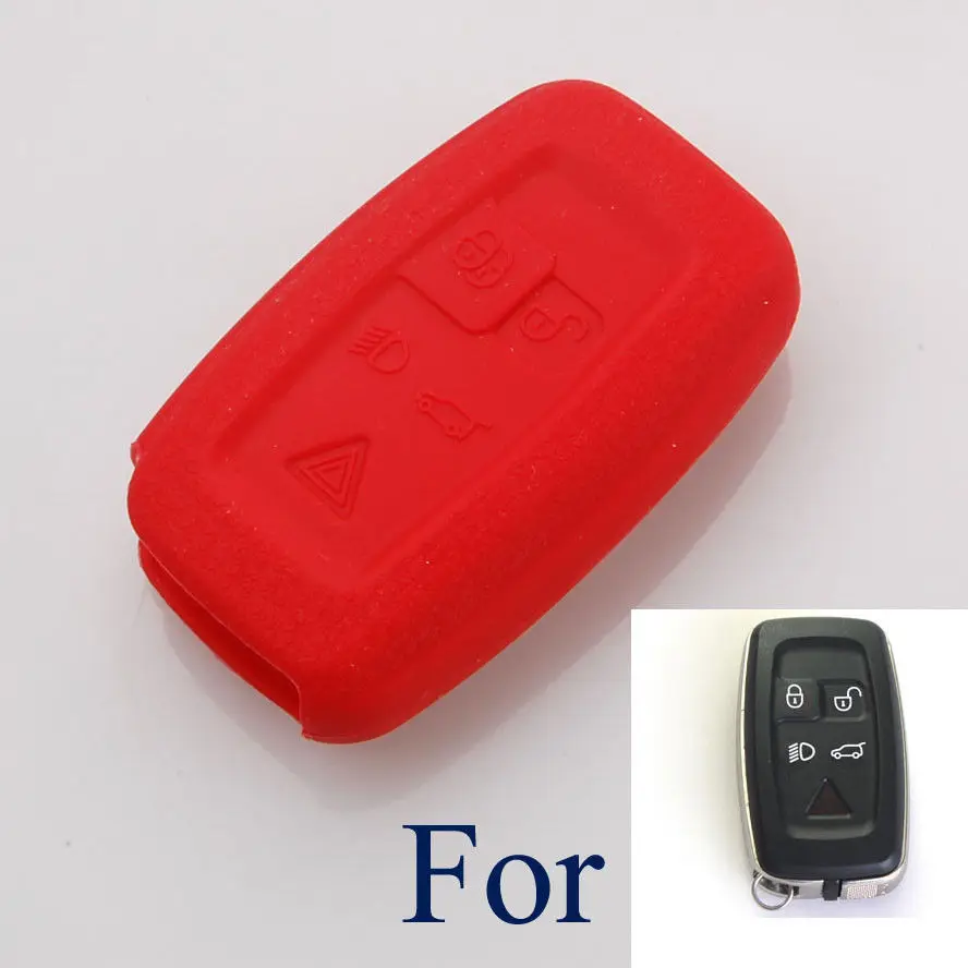 Кожаный силиконовый чехол для ключа автомобиля держатель LR4 Range Rover смарт-чехол