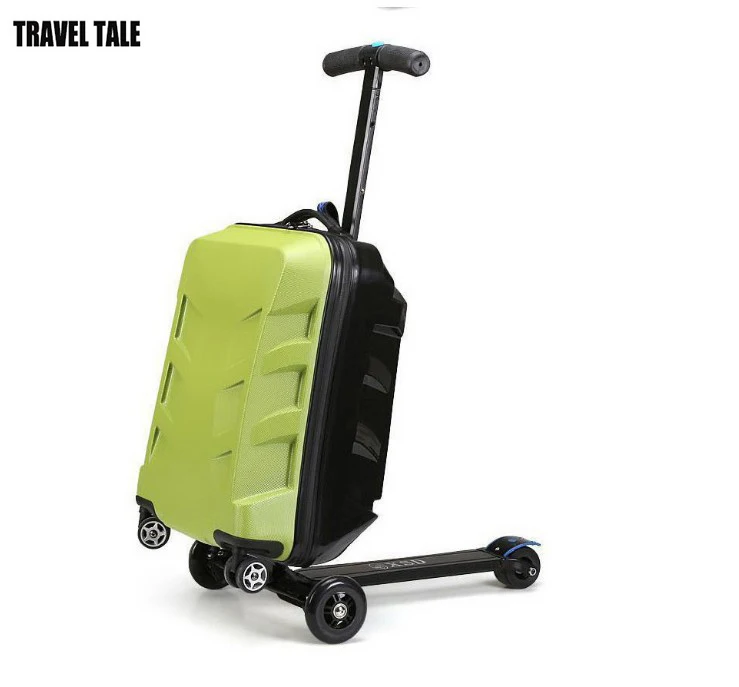 TRAVEL TALE скутер чемодан тележка для катания на скейтборде багажа подростков|scooter