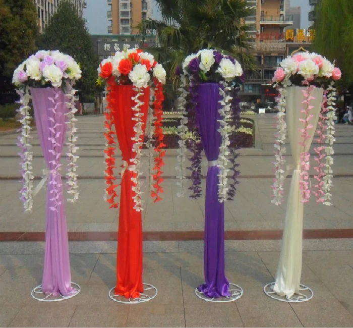

Hotsale high density wedding decorative flower arch artificial hydrangea road lead flowers wedding flower decoration 12pcs/lot