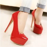 2022 europe and america arrival korean concise office womens shoes fashion solid patent leather shallow women high heels shoes