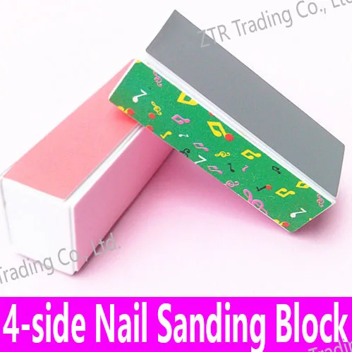 Профессиональный 4 сторонний шлифовальный блок для ногтей сторонние пилочки