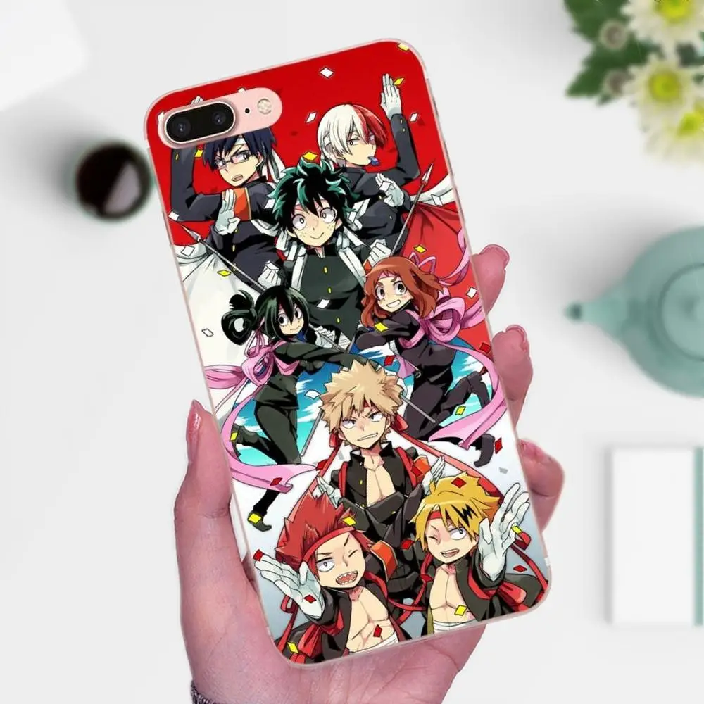 Аниме герой Deku и Bakugou Блестящий Мягкий Art Online чехол для Apple iPhone 4 4S 5 5C 5S SE 6 6S 7 8 Plus X XS