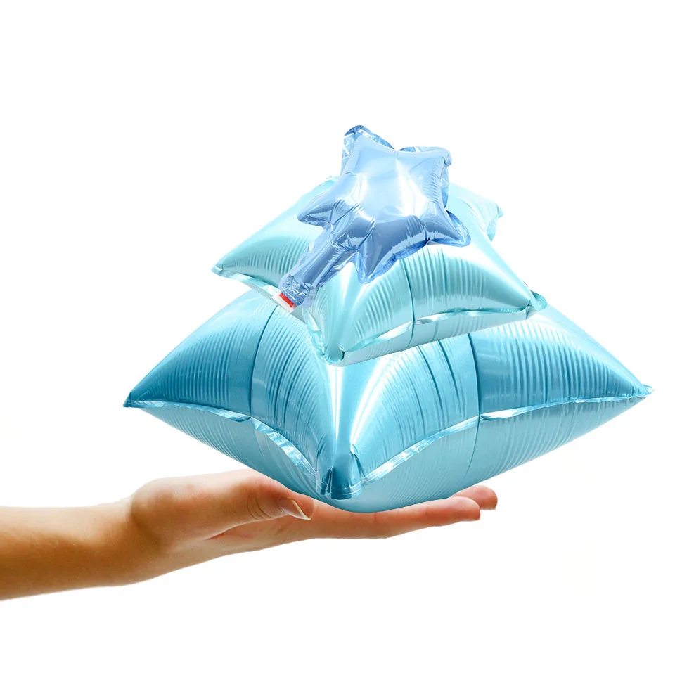 1set/6pcs Tiffany Blue Aluminium Foil Balloon Heart Star Shaped Helium Air Ball Decor Wedding Birthday Party Balloons Supplies | Дом и сад