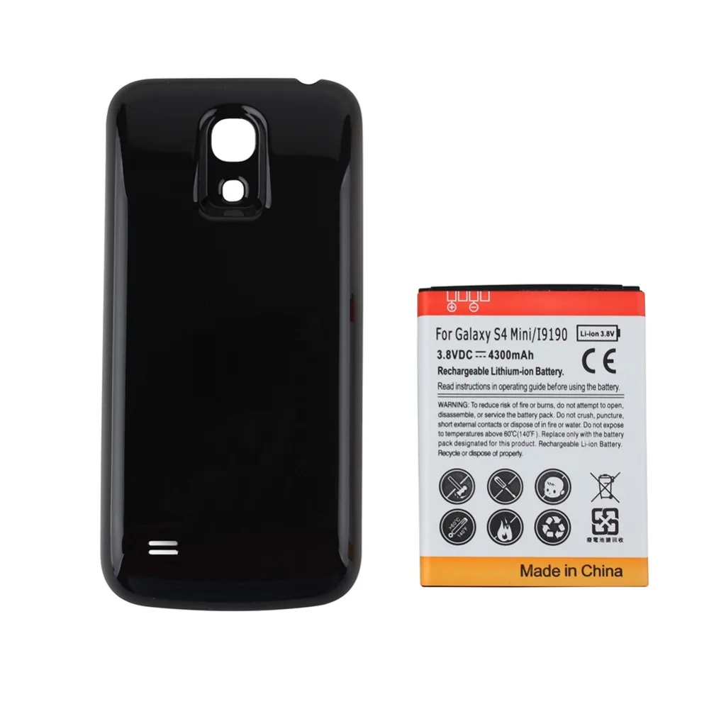 Высокая емкость 4300mAh запасная расширенная батарея телефона для Samsung Galaxy S4 mini i9190 +