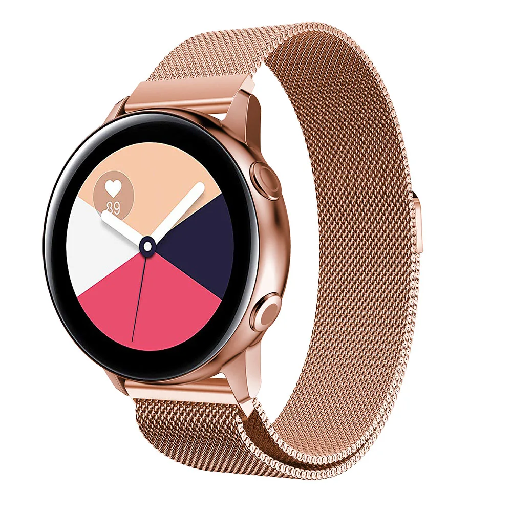 Для samsung часы Галактический браслет galaxy active/Active 2 40/44 мм, ремешок для наручных часов Milanese Loop для samsung galaxy Watch 42 мм ремешок