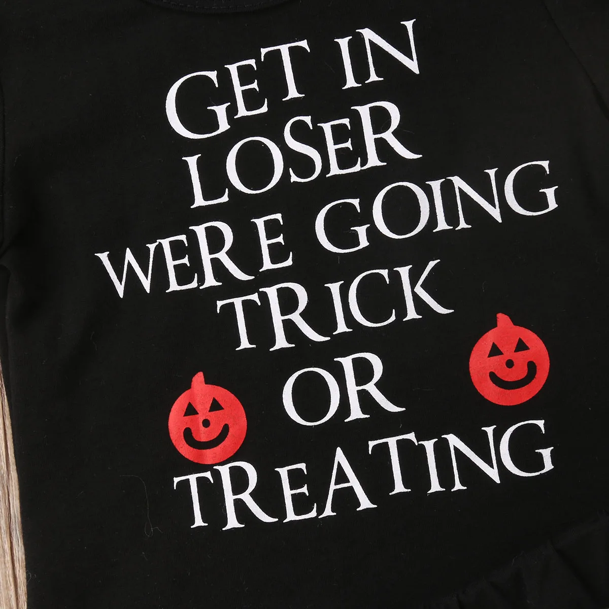 Одежда для новорожденных девочек топы на Хэллоуин футболка шорты в полоску милые