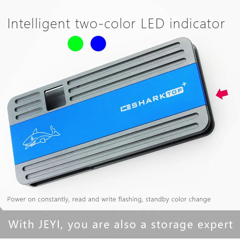 JEYI iceshark i9 HDD корпус мобильного коробка-чехол на HDD NVME алюминиевый тип C3.1 JMS583 М. 2 USB3.1 M.2 PCIE SSD U.2 M.2 PCI-E
