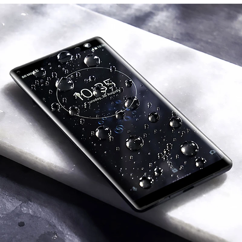 Защитное 3d стекло изогнутое закаленное с полным покрытием для Sony Xperia XA2 plus sony x a2