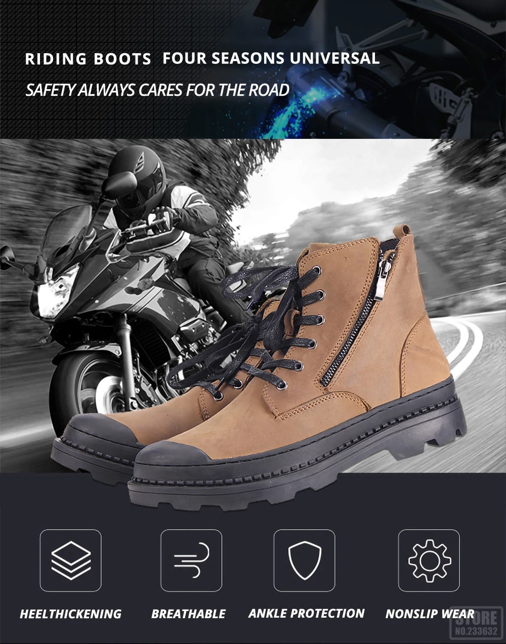 HEROBIKER/ботинки в байкерском стиле; кожаные мотоциклетные ботинки в стиле ретро; мужские ботинки для верховой езды для мотокросса; обувь в байкерском стиле; Botas; цвет коричневый