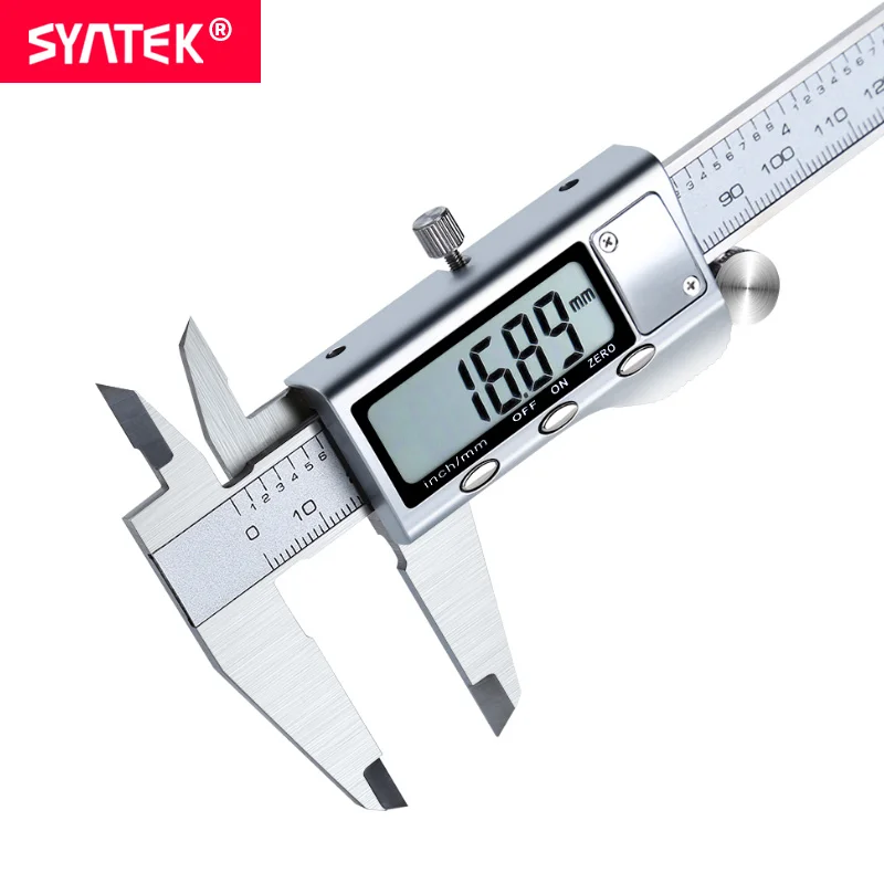 Syntek металлический корпус 6-дюймовый 150 мм Нержавеющая сталь электронный цифровой