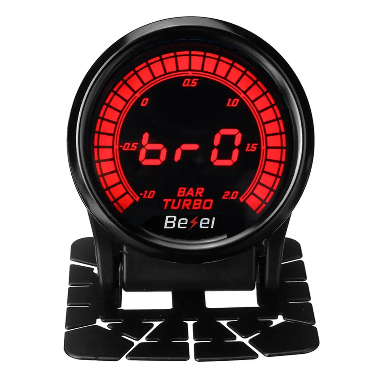 Boost Gauge Bar " 52 мм Универсальный Автомобильный Автоматический Датчик светодиода Температура масла воды/Pres вольт Tacho Boost PSI/BAR AFR EGT цифровой светодиодный датчик с держателем манометра - Цвет: Boost Gauge Bar