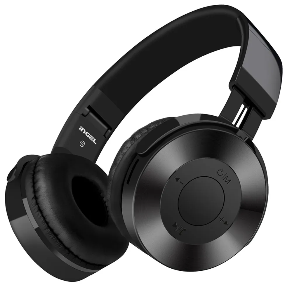 Bluetooth наушники над ухом Hi-Fi стерео Беспроводная гарнитура с микрофоном SD TF карта FM для Android Apple гарнитура#5