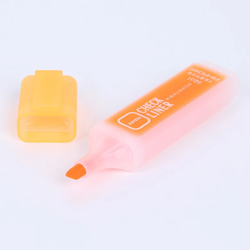orange 1 шт. креативные кондитерские изделия большой емкости флуоресцентная ручка Маркировка Маркер для граффити Hist kawaii маркеры школьные принадлежности - Цвет: orange