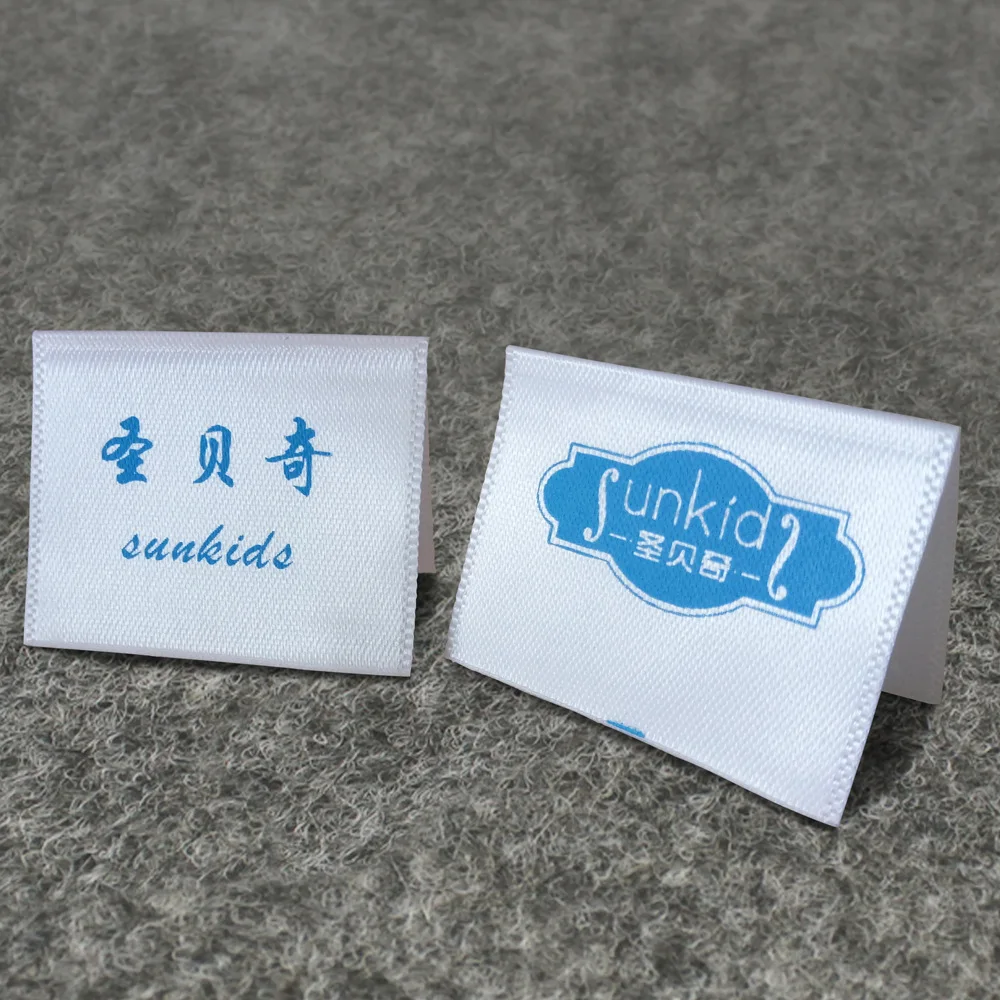 

ZeQi Garment tags woven labels customize main label washable polyester label trademark OEM label 1000pcs/lot