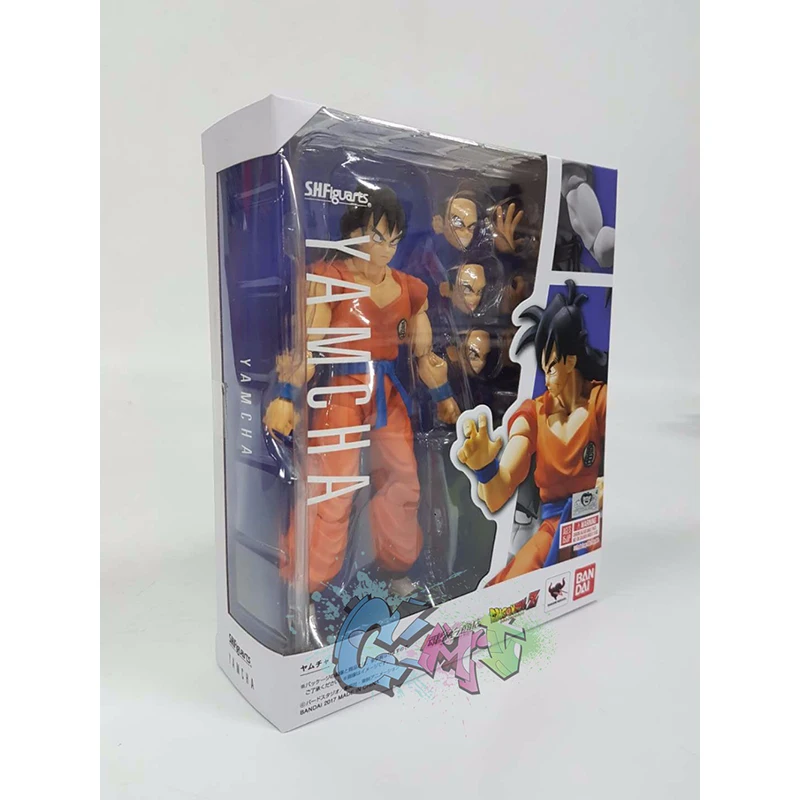 Cmt в наличии Bandai Tamashii Наций Оригинальный S. h. figuarts Dragon Ball Z DBZ СВЧ Yamcha ПВХ фигурку