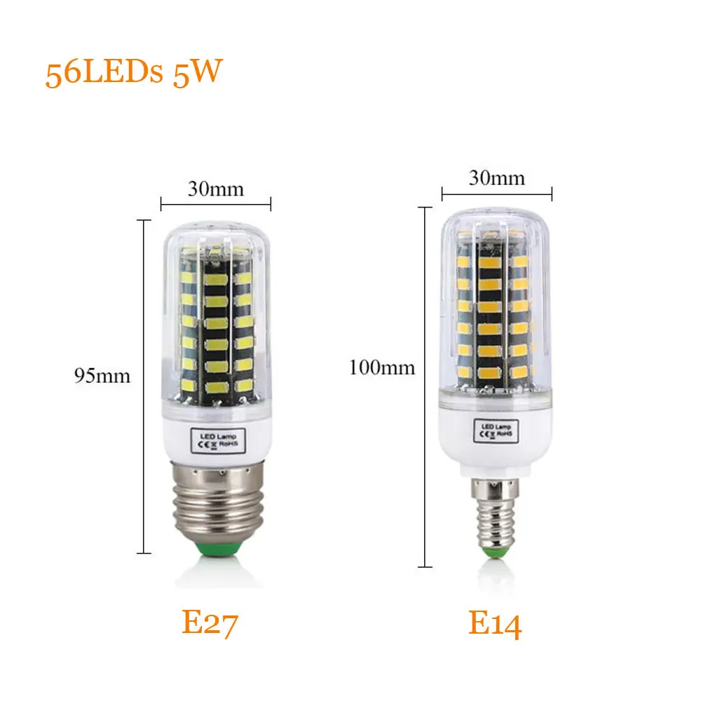 10X светодиодный светильник для кукурузы SMD 56 72 138 s освещение аквариума подсветка