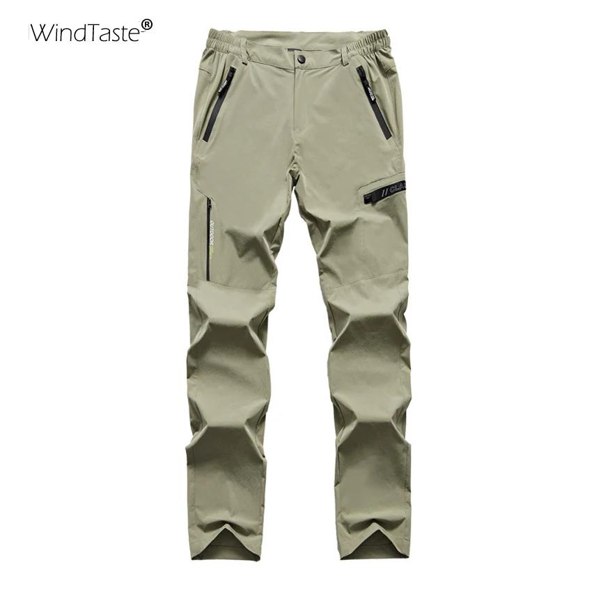 WindTaste летние мужские быстросохнущие походные спортивные дышащие брюки для