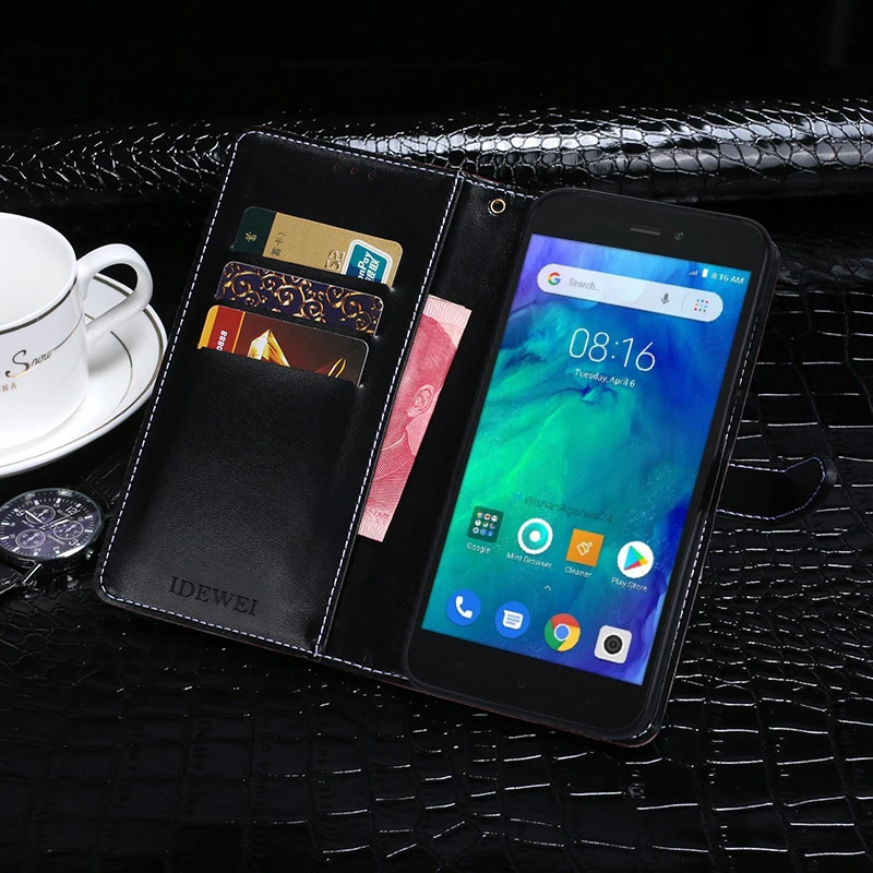Чехол для Xiaomi Redmi Go с откидной крышкой из крокодиловой кожи кожаный чехол