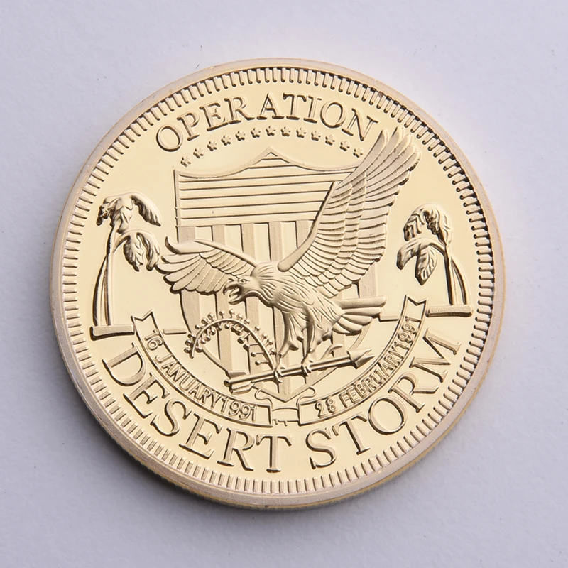 Соединенные Штаты вызов монеты Desert Storm Operatin медаль сувенир металлическая