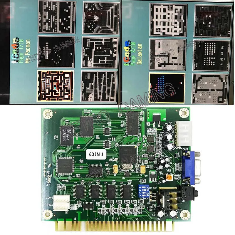 DIY аркадный набор с трекболом и 60 в 1 мультиигровая печатная плата jamma аркадные