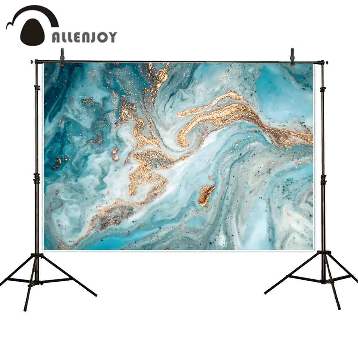 Allenjoy фон для фотосъемки Роскошная мраморная текстура Свадебный летний золотой