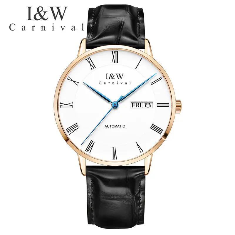 

Luxury Brand Carnival Switzerland Men Watches Mechanical Watch Men Japan Import NH36A SII O Sapphire hombre relogio C8861-9