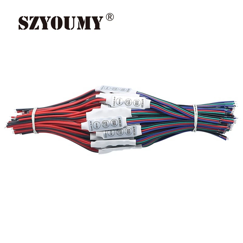

SZYOUMY DC12V Mini 3 Keys RGB Color LED Controller Brightness Dimmer for led 3528 5050 strip light Free shipp Hot Wholesale