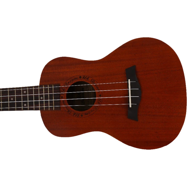 23 дюймовая 4-струнная мини-Акустическая гитара из красного дерева 18 ладов укулеле