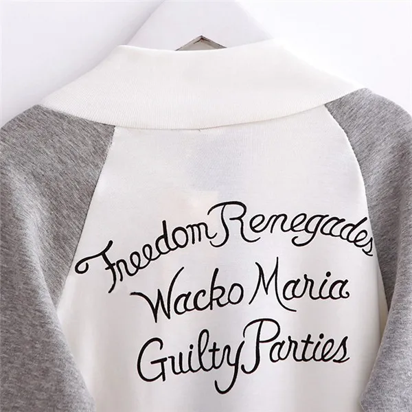 Модный детский комплект из 2 предметов для девочек куртка с надписью и юбка