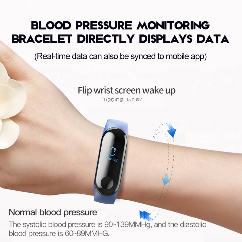 TapicRay M3 умный Браслет пульсометр браслет активность фитнес трекер SmartBand для Iphone Xiao