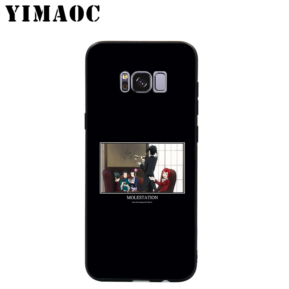 YIMAOC Black Butler Anime Soft Case for Samsung Galaxy S10 S10e S9 S8 A6 Plus S7 S6 Edge A7 A5 A3 J6 Note 9 8 |