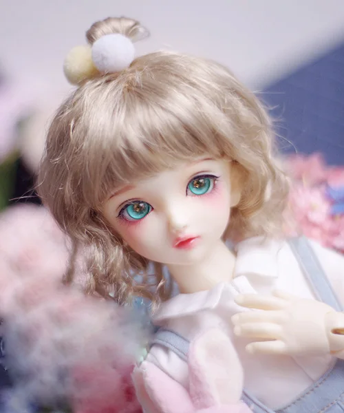 Парики для куклы BJD имитация молочного чайного коричневого мохера шарнирных