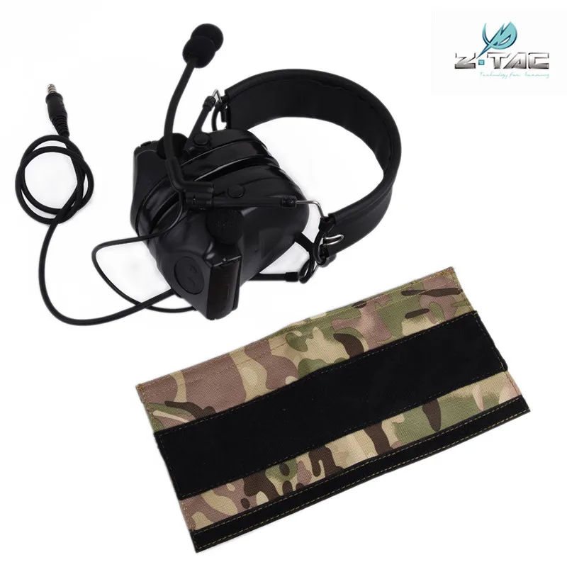 Z-Tac Peltor Comtac 2/II Гарнитура обновленная версия страйкбола шумоподавление авиационные наушники Softair тактическая гарнитура подходит PTT Z044 - Цвет: Black
