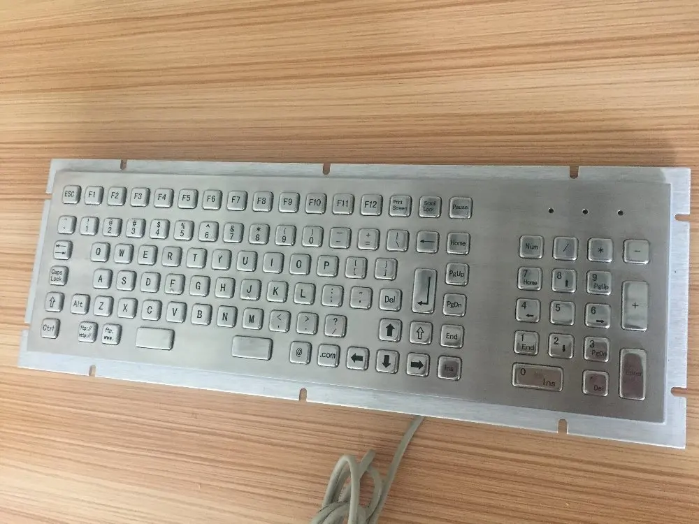 103 клавиш NEMA 4/4x или IP65 промышленный/Киоск металлический ПК клавиатура с металлическим корпусом из нержавеющей стали для станка с ЧПУ, Платформа Управления