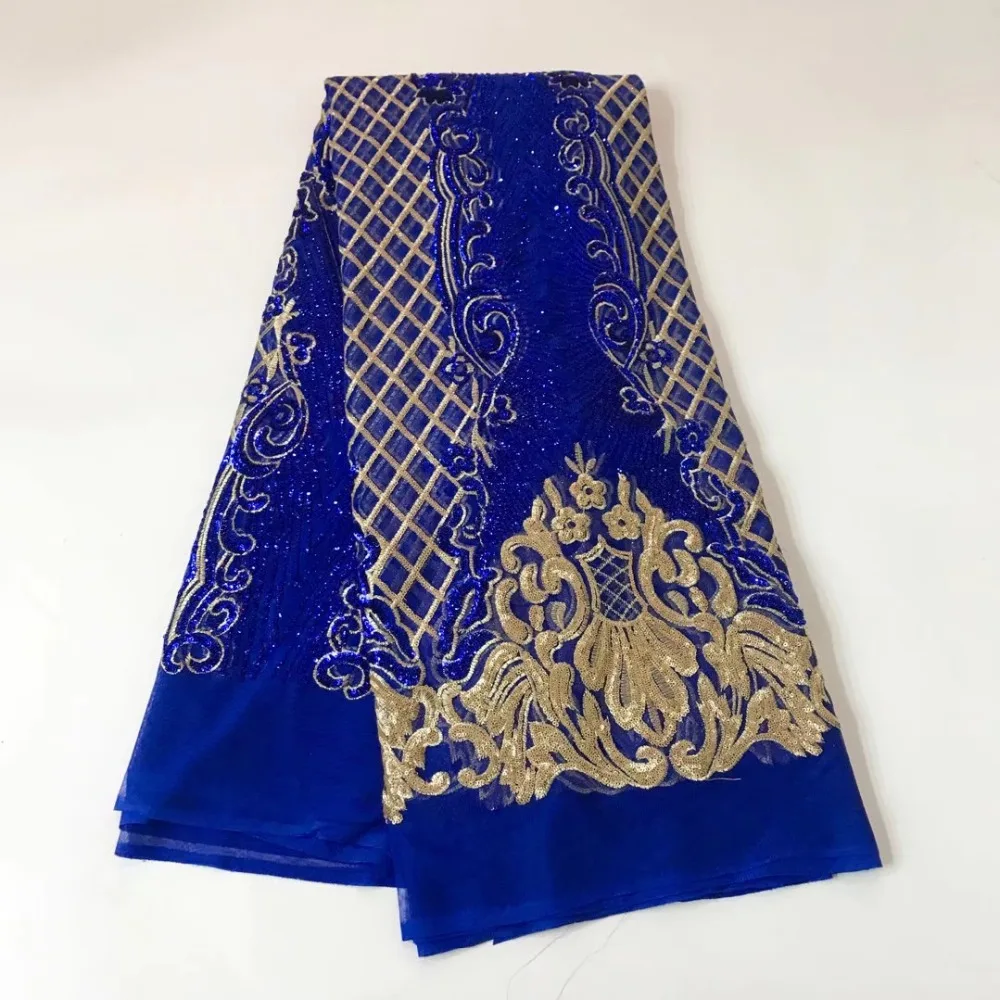 Французский Чистая Кружево Ткань голубой цвет последней африканской гипюр с