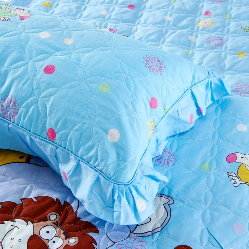 Хлопковое мягкое постельное белье queen King size постельного белья стеганая Толстая покрывало одеяло покрывало простынь и наволочками, Комплект постельного белья для очень больших и 4/6 шт