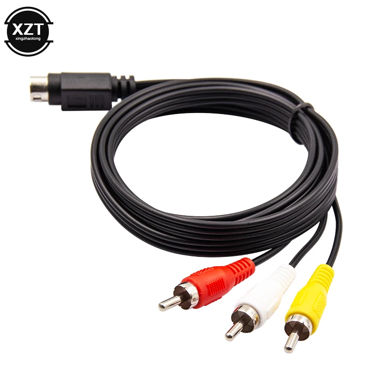 1 5 м Ретро бит AV RCA аудио видео кабель для Sega Genesis 2 3 II III Соединительный шнур 3RCA к 9 pin