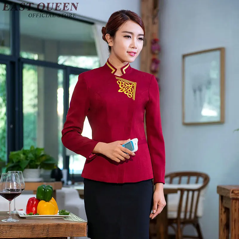 Ресторан униформа официантки s Отель новый дизайн для официантов NN0174 W|restaurant waitress