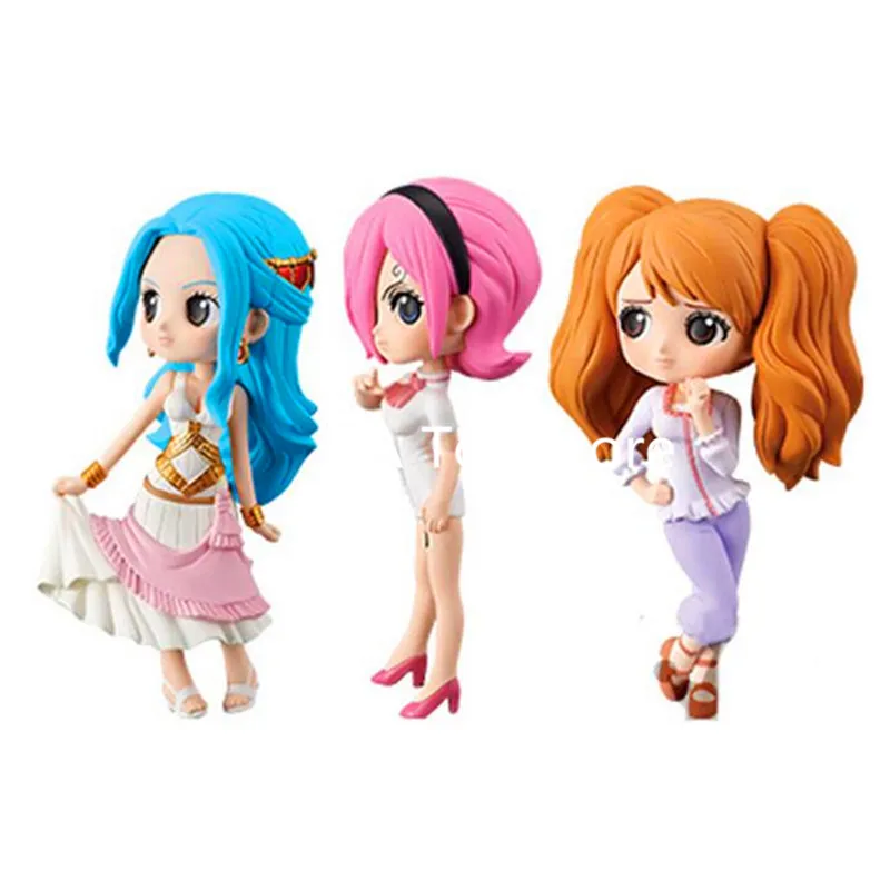 3 шт./лот Q Posket One Piece Petit Nefeltari Vivi Vinsmoke Reiju Charlotte Pudding PVC экшн фигурка Коллекционная