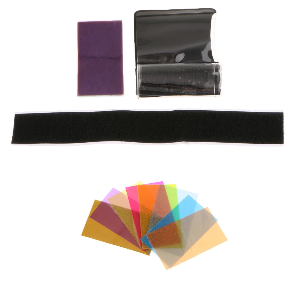 12 видов цветов прозрачный цветной корректирующий гель фильтр для вспышки камеры