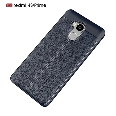 Для Xiaomi Redmi 4 Pro Prime чехол Litchi кожаный зернистый чехол из термополиуретана и силикона чехол s для Xiaomi Redmi 4 Pro Prime 3GB версия - Цвет: Blue