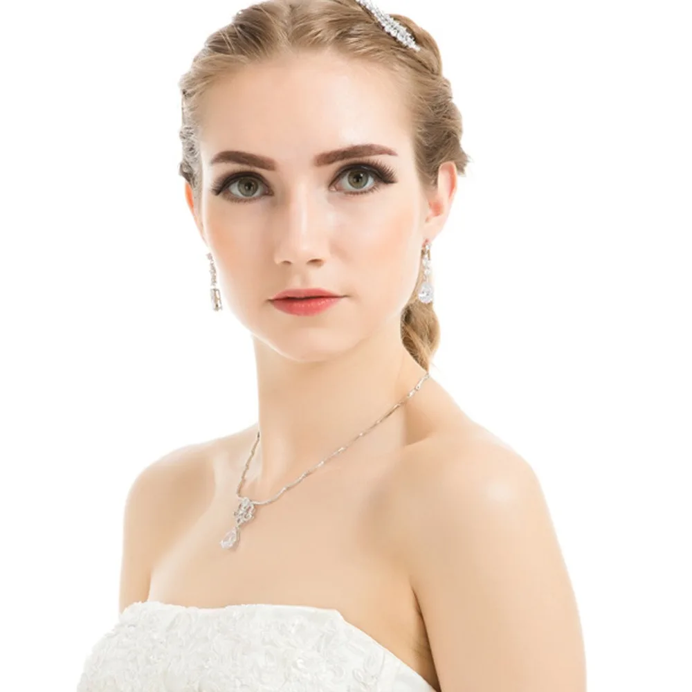 LUOTEEMI модные аксессуары для женщин свадебные невесты серьга бесплатная доставка