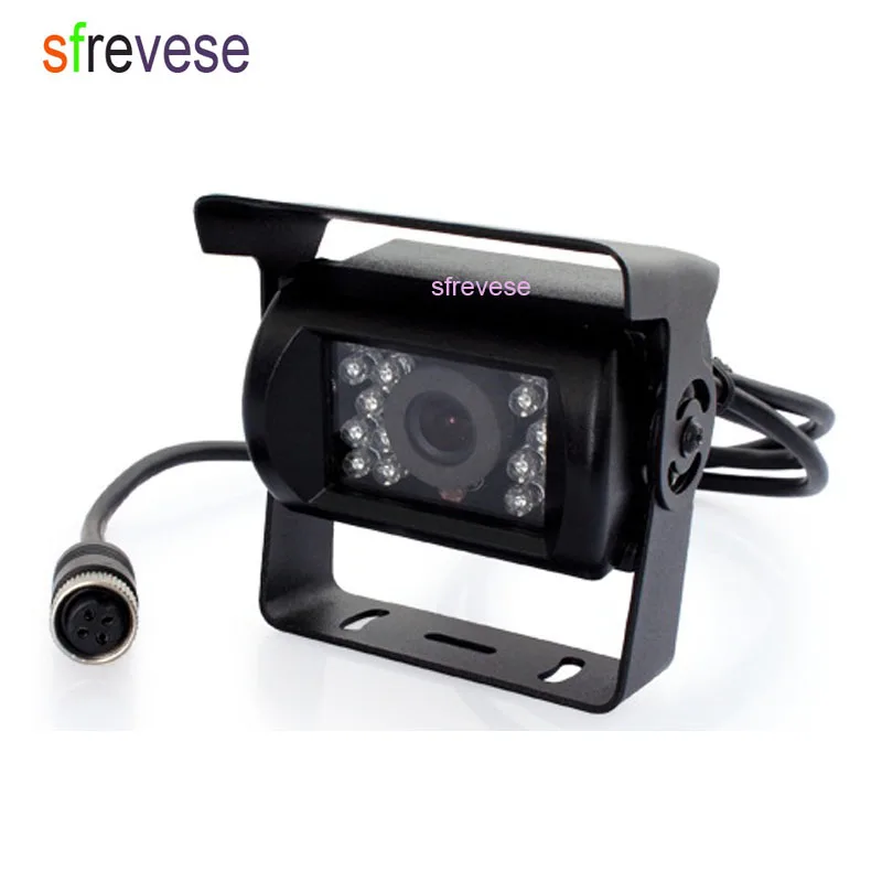 

4Pin CCD Bus Trailer 18 LED IR Night Vision Car Rear View Reverse Parking Camera for Bus Truck Waterproof 12V-24V