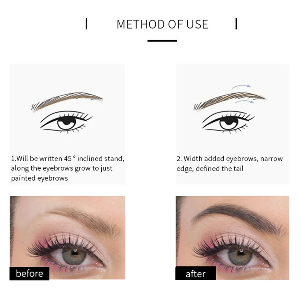 1 шт. автоматический карандаш для бровей Макияж 3 цвета краска Косметика