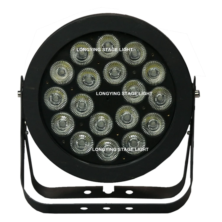 Бесплатная доставка RGBWA UV 18*18 Вт 6в1 LED Par освещение наружное сцены IP65