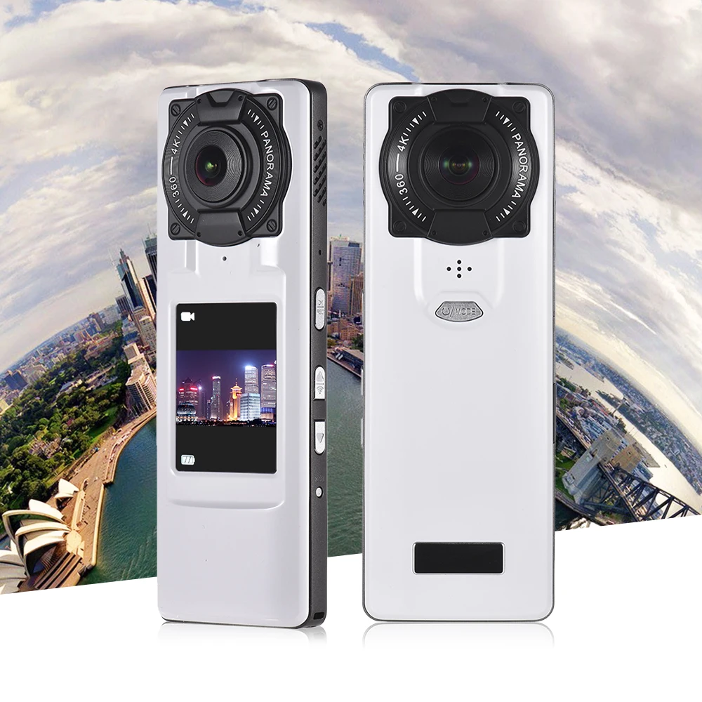 4 к Ультра HD WIFI 360 градусов видеокамера VR камера ручной панорамный видео с двумя