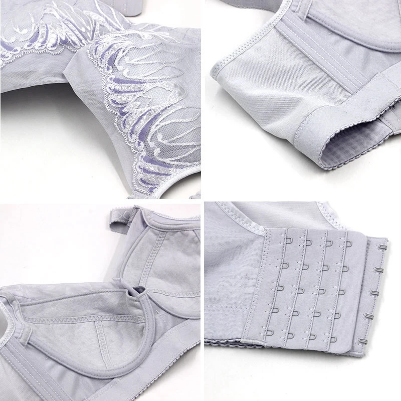 Плюс Размеры Бюстгальтер Push Up пикантные кружевные бюстгальтеры для женские