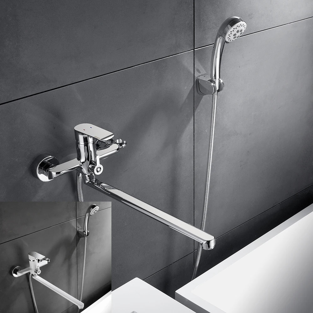 Набор для душа смеситель ванной комнаты с 2 функциями настенный холодной и